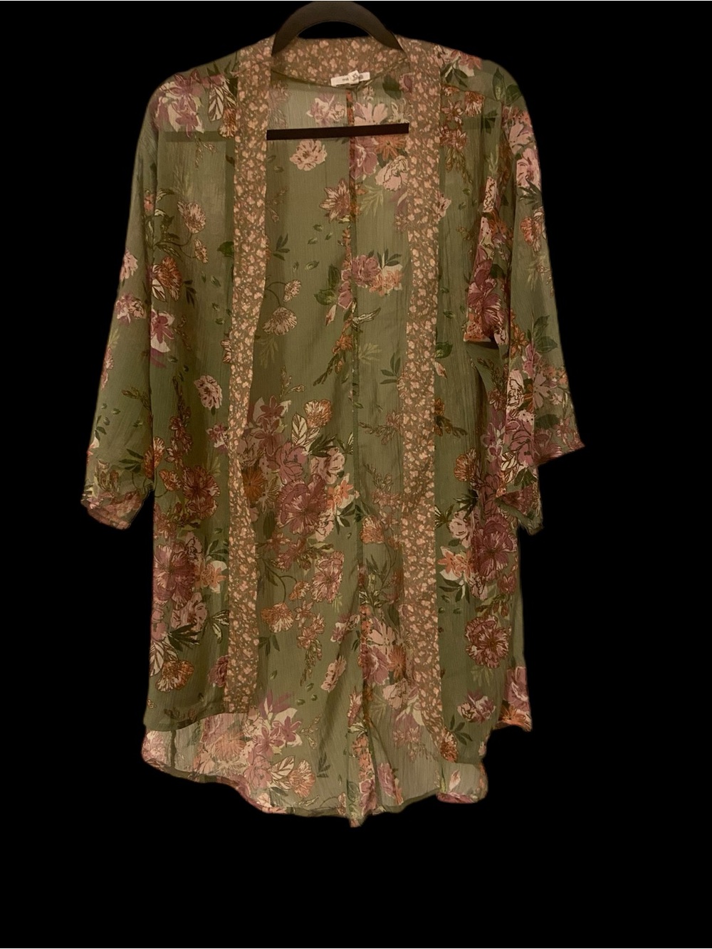 Bohemian Open-Front Kimono Cardigan